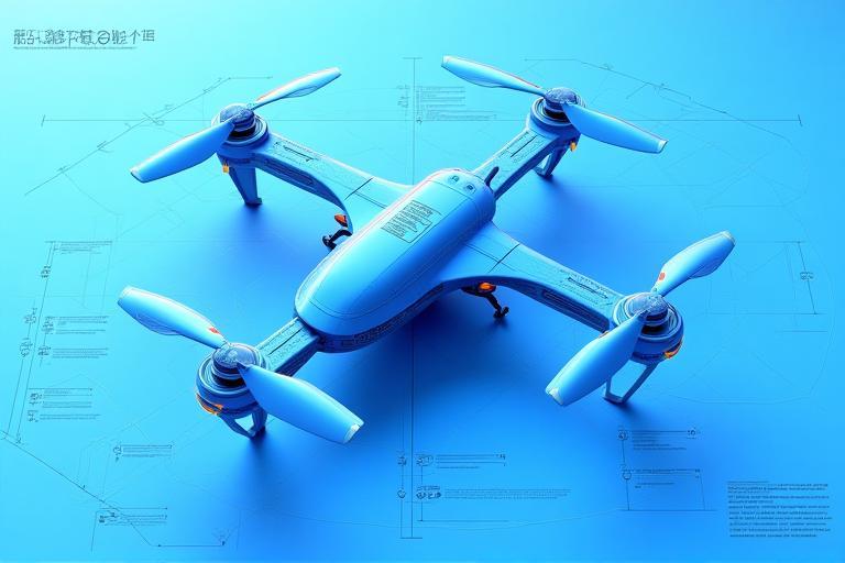 Blueprint of AeroBee drone design